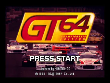 GT 64 - Championship Edition (Europe) (En,Fr,De) screen shot title